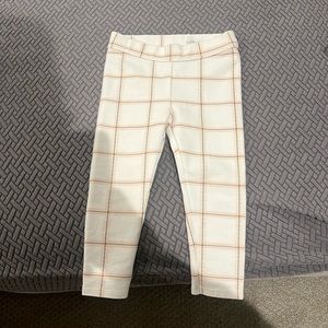 Gently worn Janie & Jack Girls 2T plaid legging